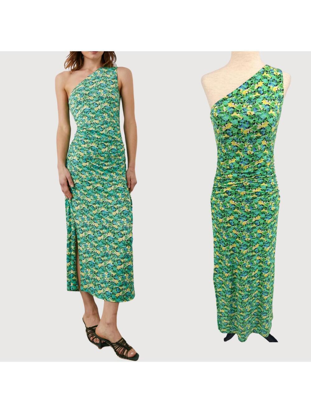 Rails McKayla One Shoulder Floral Midi Dress S